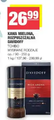 Spar Kawa mielona, rozpuszczalna Davidoff oferta