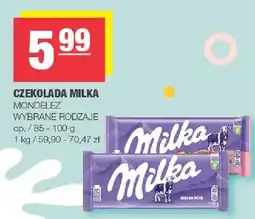 Spar Czekolada mleczna Milka oferta