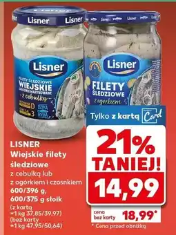 Kaufland Wiejskie filety śledziowe z cebulką w oleju z ogórkiem i czosnkiem oferta