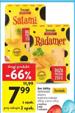 Intermarche Ser żółty wybrane rodzaje, plastry oferta