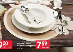 Selgros Komplet 4 etui na sztućce zając oferta