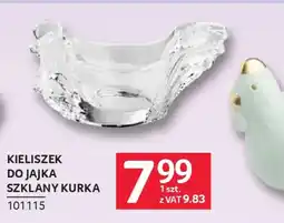 Selgros Kieliszek do jajka szklany kurka oferta