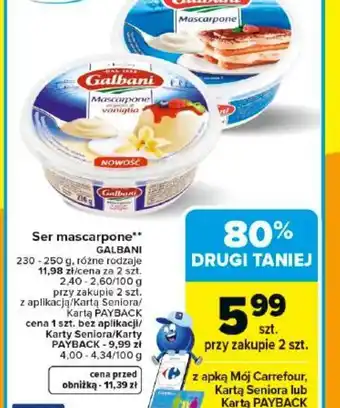 Carrefour Ser mascarpone Galbani oferta