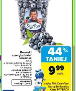 Carrefour Sanlucar Borówki amerykańskie oferta