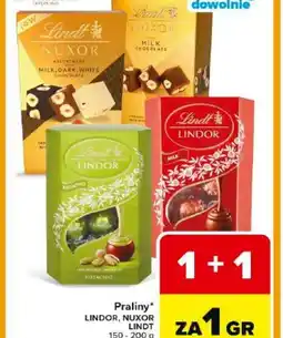 Carrefour Lindt Praliny Lindor Nuxor oferta