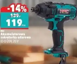 Biedronka NAC Akumulatorowa zakrętarka udarowa ID-LI-20V, 20 V oferta