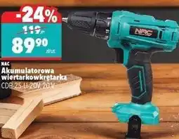 Biedronka NAC Akumulatorowa wiertarkowkrętarka CDB-25-LI-20V, 20 V oferta