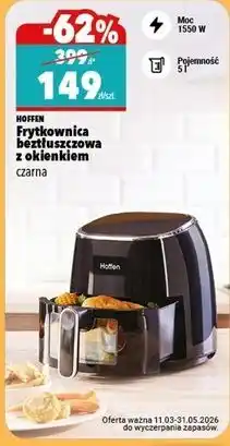 Biedronka HOFFEN Frytkownica beztłuszczowa z okienkiem oferta