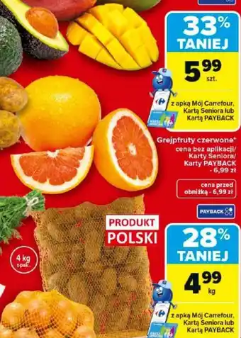 Carrefour Grejpfruty czerwone oferta