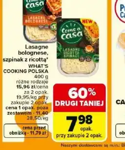 Carrefour Come a Casa Lasagne oferta