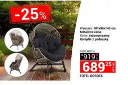 Merkury Market Fotel Dorota komplet z poduszką oferta