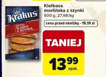 Carrefour Kiełbasa morlińska z szynki oferta
