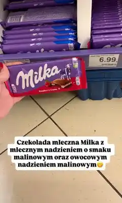 Dino Czekolada mleczna z nadzieniem malinowym oferta