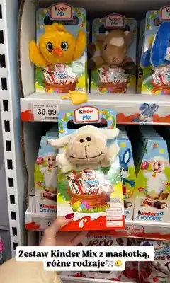 Dino Zestaw Kinder Mix - słodycze z maskotką, różne rodzaje oferta