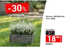 Merkury Market Donica szara 25x12x10cm oferta