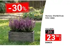 Merkury Market Donica szara 31x15x13cm oferta