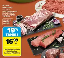 Carrefour Boczek wieprzowy bez kości oferta