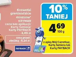 Carrefour Krewetki grenlandzkie mrożone oferta