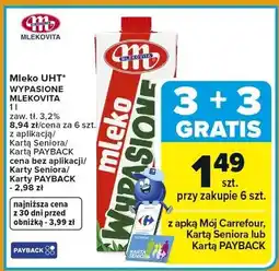 Carrefour Mleko UHT wypaśione oferta