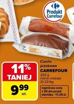 Carrefour Ciasto drożdżowe oferta