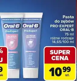 Carrefour Pasta do zębów Pro-Expert różne rodzaje oferta