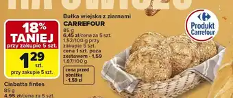 Carrefour Bułka wiejska z ziarnami oferta