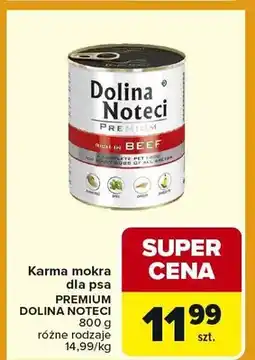 Carrefour Karma mokra dla psa PREMIUM różne rodzaje oferta