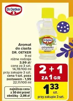 Carrefour Aromat cytrynowy do ciasta oferta
