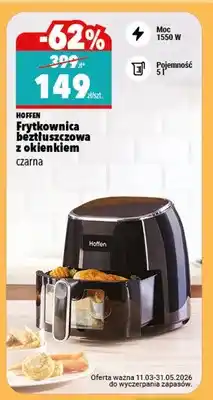 Biedronka Frytkownica beztłuszczowa z okienkiem czarna oferta
