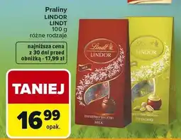 Carrefour Praliny Lindor różne rodzaje oferta