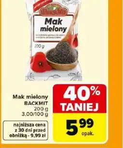 Carrefour Mak mielony Backmit oferta