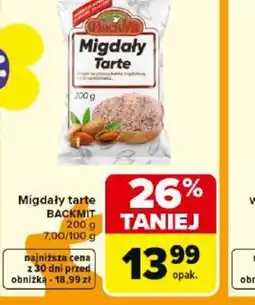 Carrefour Migdały tarte Backmit oferta