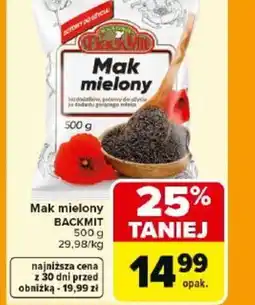 Carrefour Mak mielony Backmit oferta