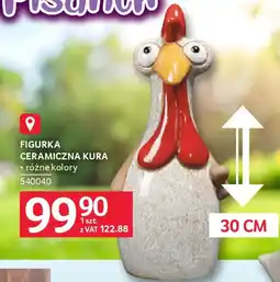 Selgros Figurka ceramiczna kura oferta