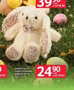 Selgros Maskotka zając z długimi nogami 20 cm oferta