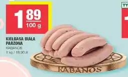 EuroSPAR Kiełbasa biała parzona kabanos oferta