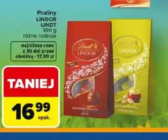Carrefour Praliny Lindt Lindor oferta