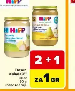 Carrefour HIPP Deser, obiadek oferta
