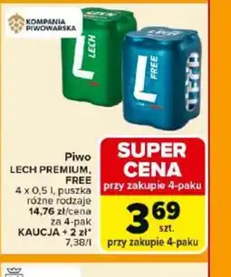 Carrefour Piwo Lech Premium, Free oferta