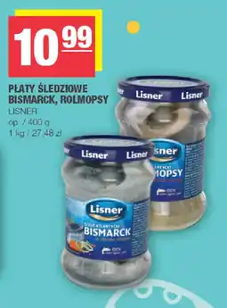 EuroSPAR Płaty śledziowe bismarck, rolmopsy lisner oferta