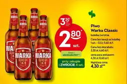 Żabka Piwo Warka Classic oferta