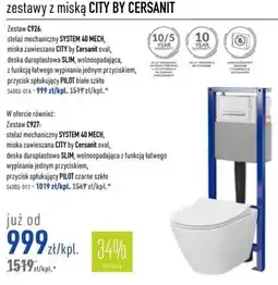 Cersanit Zestawy z miską city by cersanit oferta