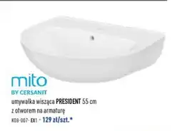 Cersanit Umywalka wisząca president 55 cm mito by cersanit oferta