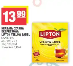 EuroSPAR Herbata czarna ekspresowa lipton yellow label ekaterra oferta