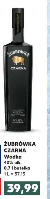 Kaufland Żubrówka Czarna wódka 0,7l oferta