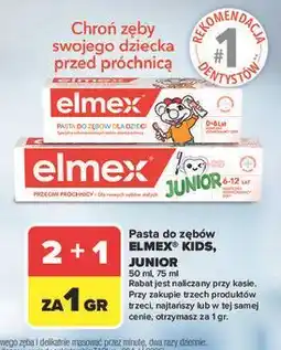 Carrefour Pasta do zębów 6-12 lat Elmex Junior oferta