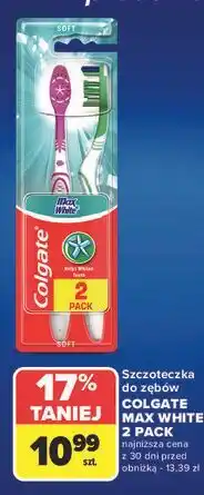Carrefour Szczoteczka do zębów soft Colgate Max White oferta