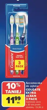 Carrefour Szczoteczka do zębów średnia Colgate Extra Clean oferta
