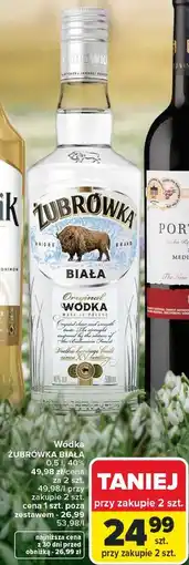 Carrefour Wódka Żubrówka Biała oferta