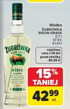 Carrefour Wódka Żubrówka Bison Grass oferta